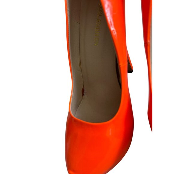 LAS LOSLANDIEN Orange Platform Heels Size 39 / US 9 - Picture 10 of 12